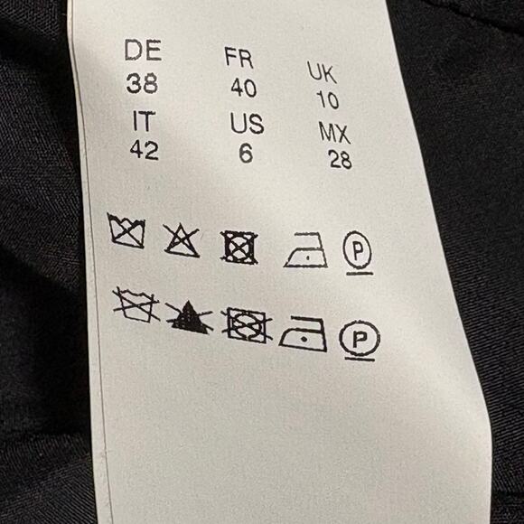 Boss by Hugo Boss Jabina Black One Button Stretch Wool Blazer Size 6 - Picture 5 of 6